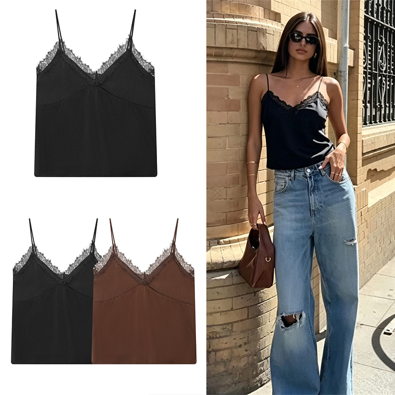Silk Camisole Work - Guobioziy2026 New Women’s Retro Silk Lace