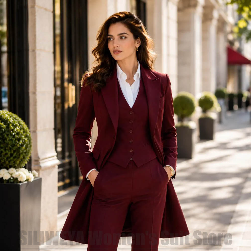 Women'S Office Formal Wear For Ladies - Fashion Women 3 Piece Suit Elegant