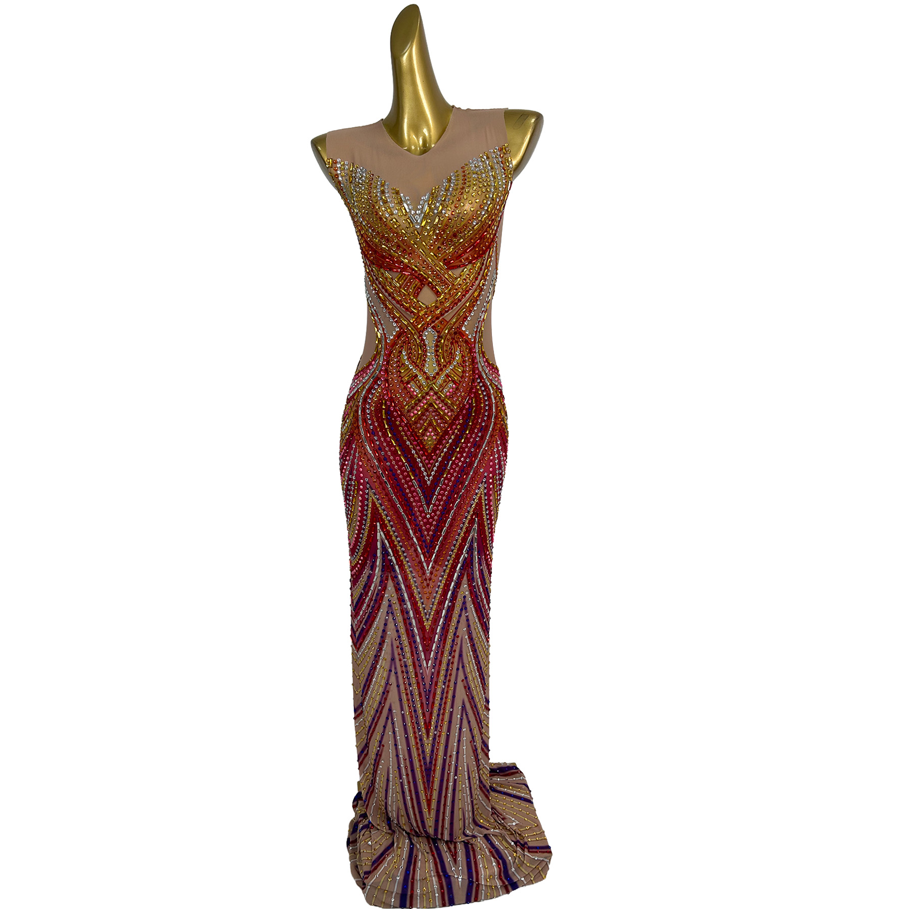 Formal Wear Gowns For Women - Sexy Crystal Birthday Wedding Evening Long