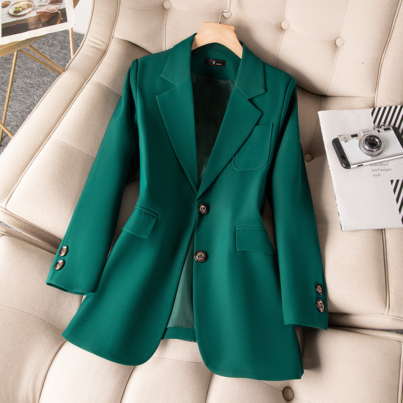 Women Formal Wear Office - Blue Black Green Women Formal Blazer