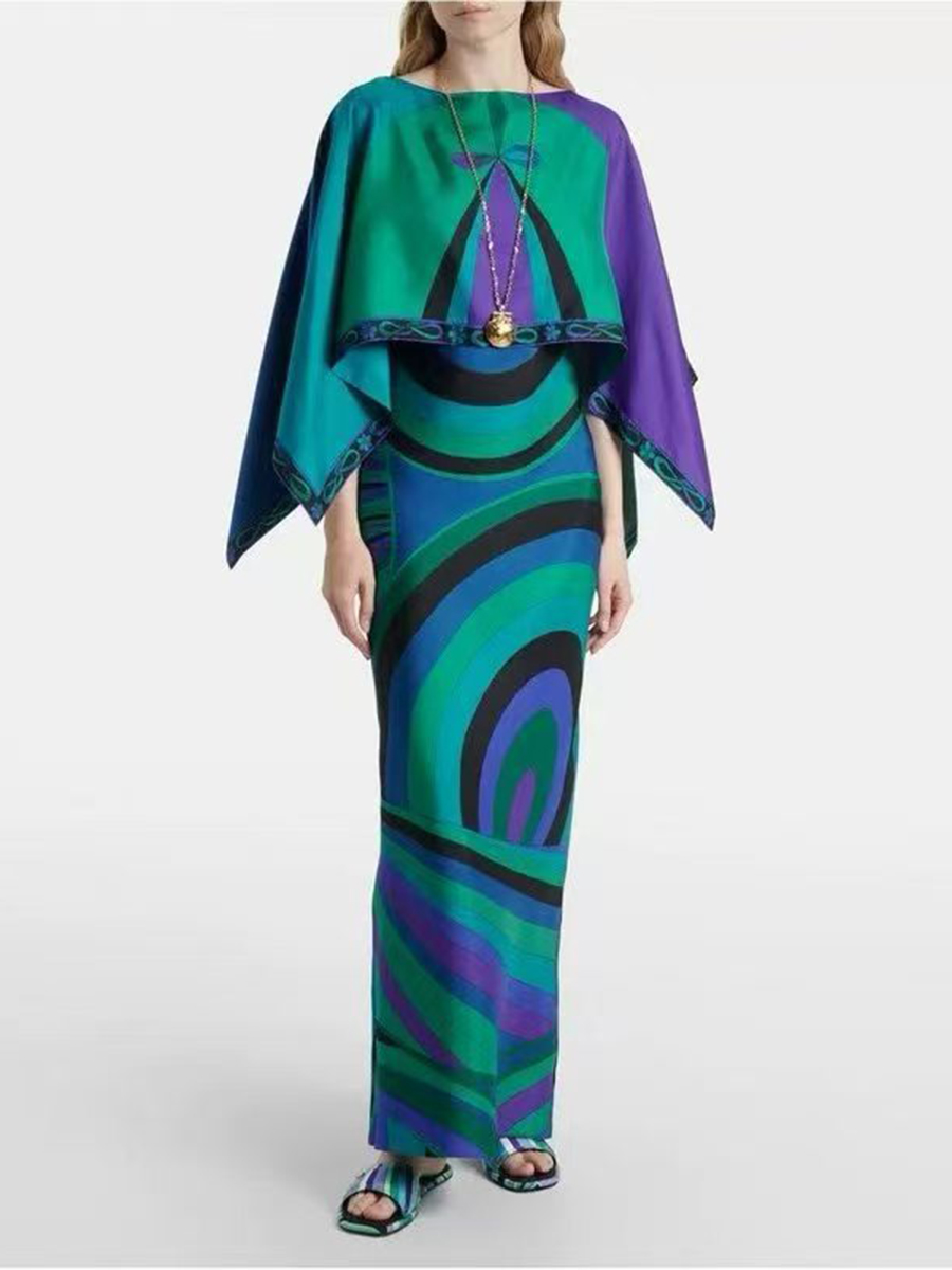VGH Light Blue Abstract Print  - Female Formal Wear 评论和价格