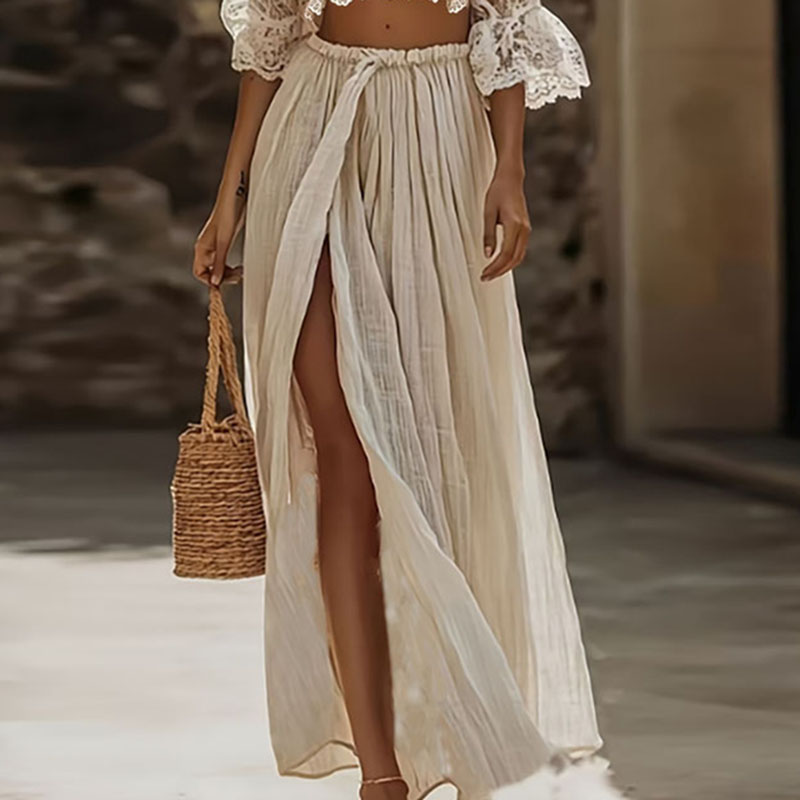 Womens Bohemian Lace Two Piece - Female Formal Wear 评论和价格