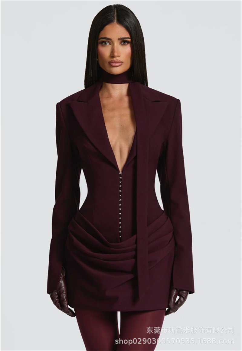 Long Scarf Women Suit 1 Piece  - Formal Wear Gowns For Women 评论和价格