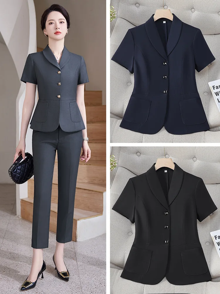 Pop 2024 Summer Formal OL Styl - Women'S Formal Wear Pantsuits 评论和价格