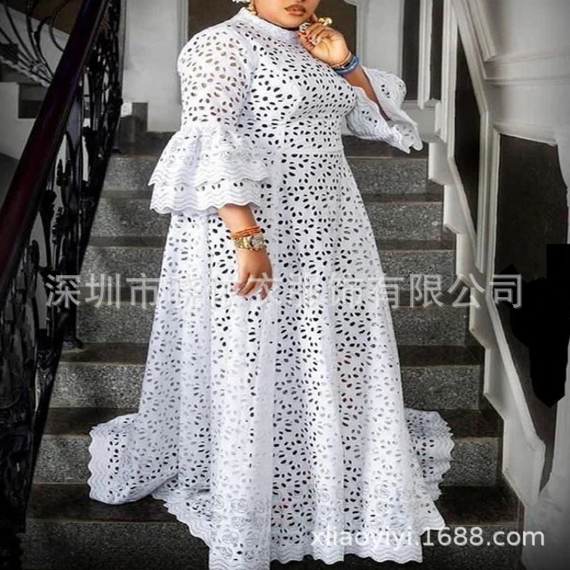 White Dress Women Flare Sleeve - Formal Wear Gowns For Women 评论和价格
