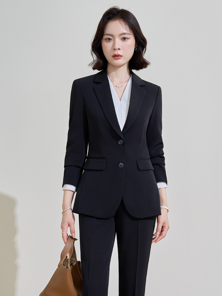 Navy blue professional suit fo - Women'S Formal Wear Pantsuits 评论和价格