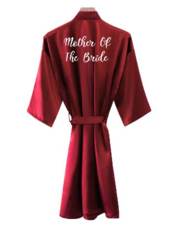 Bride Robe Women Burgundy Robe - Women'S Formal Wear Wedding 评论和价格