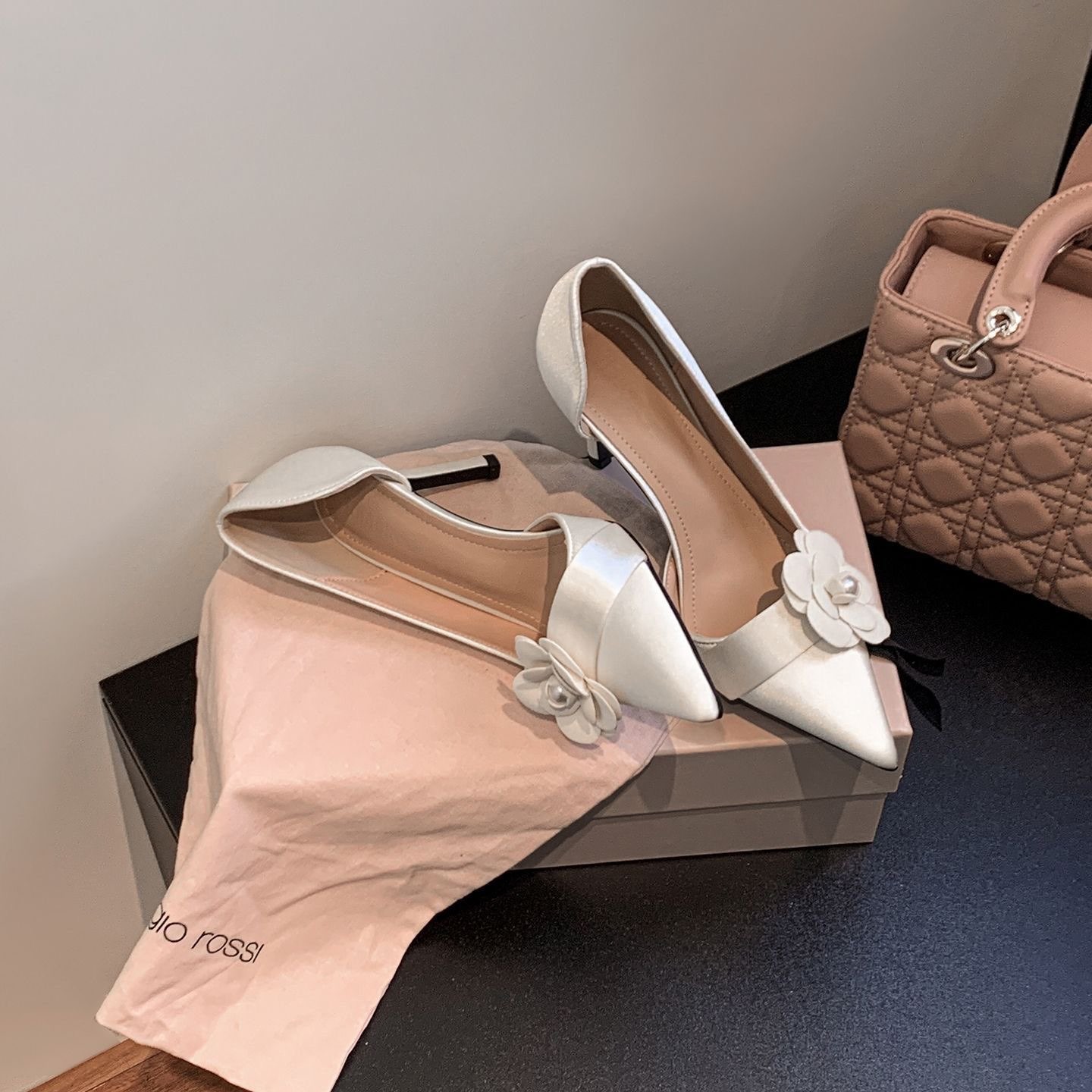 Satin Pointed Stiletto Pumps W - Women Formal Wear On Sale 评论和价格