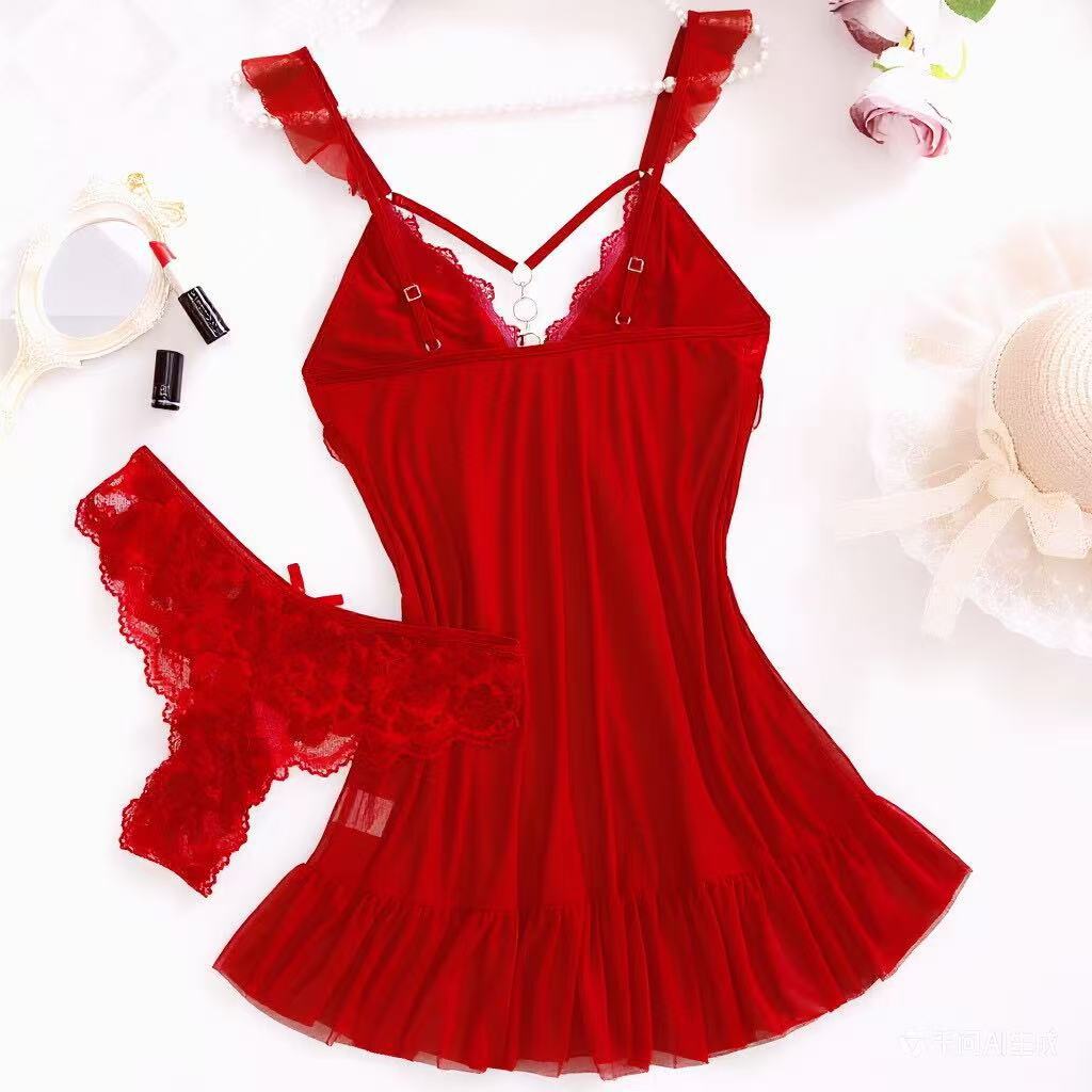 2026 New Red Sexy Lingerie Set - Women'S Formal Wear Wedding 评论和价格