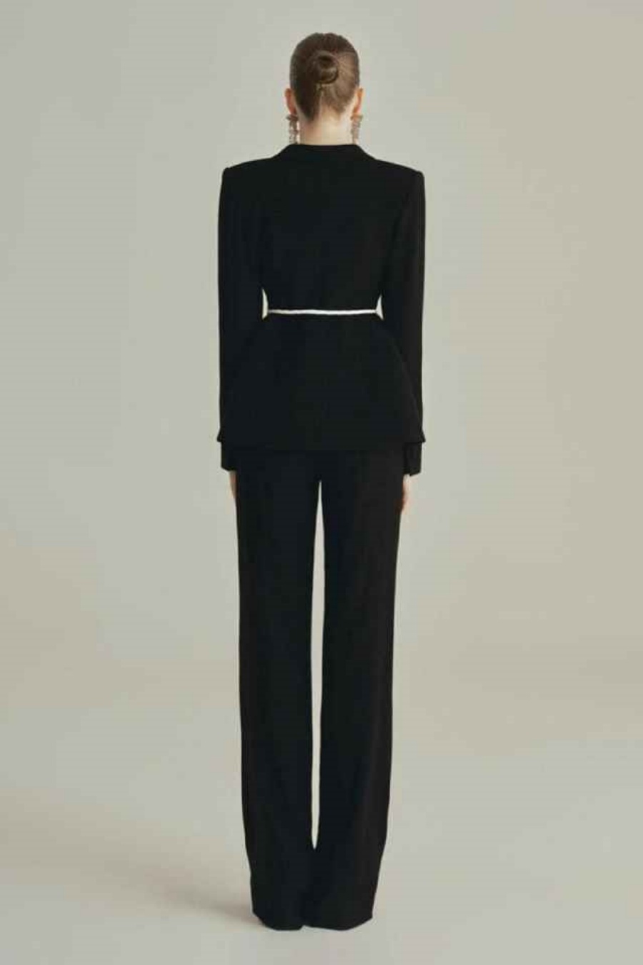 Customized Elegant Women Pants - Women Formal Wear Belt 评论和价格