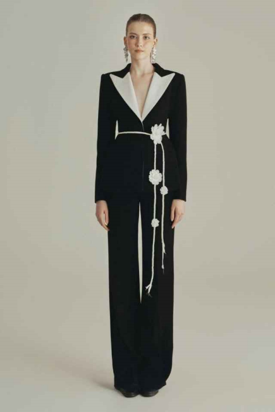 Customized Elegant Women Pants - Women Formal Wear Belt 评论和价格