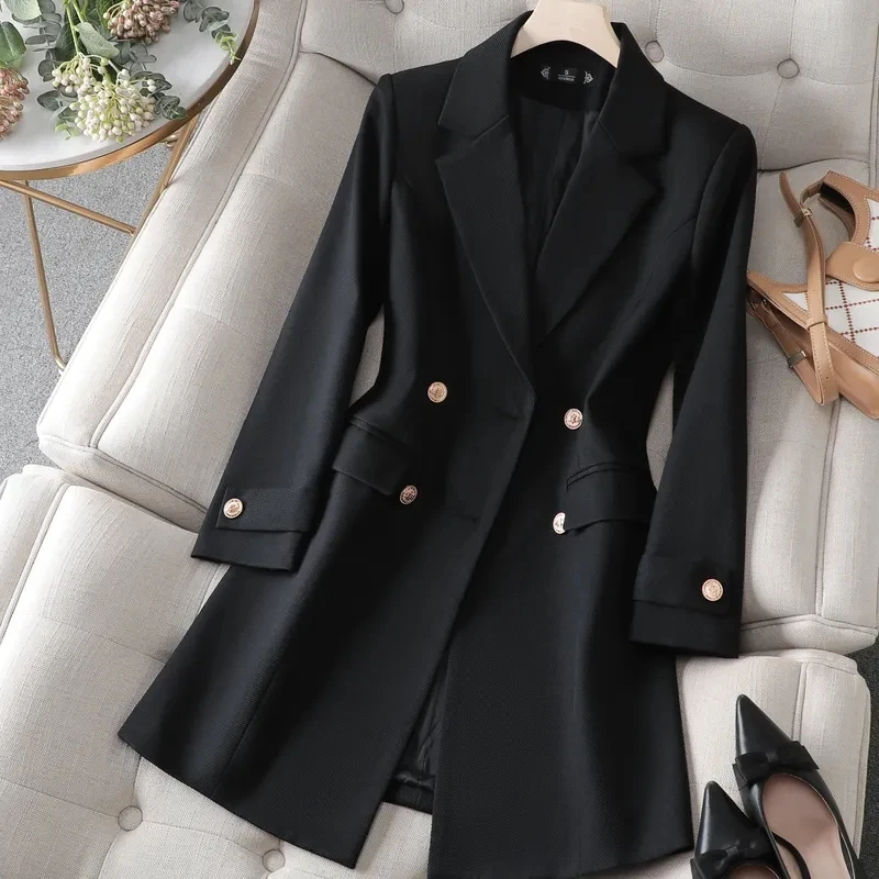 Autumn Winter Jacket Women Lon - Women Formal Wear Office 评论和价格