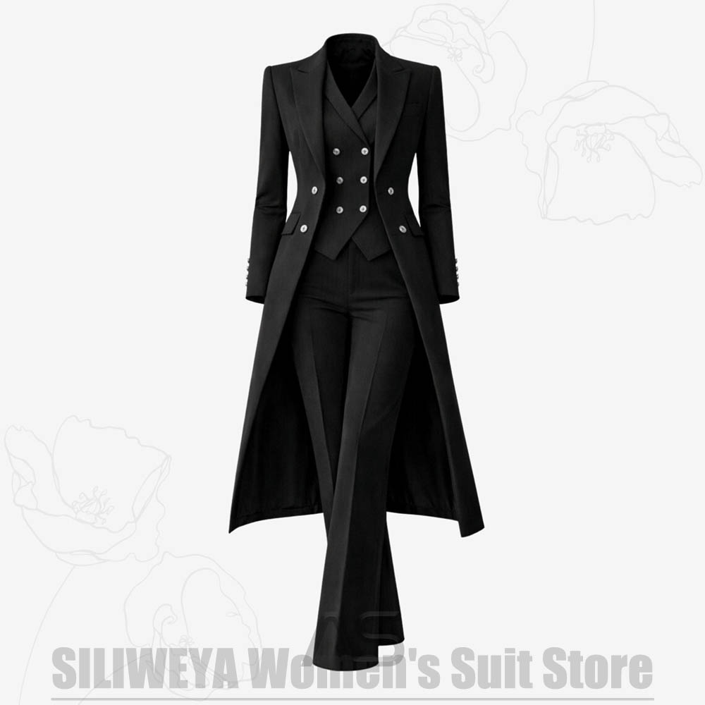 Women's Suit 3 Piece Double Br - Women Formal Wear Office 评论和价格