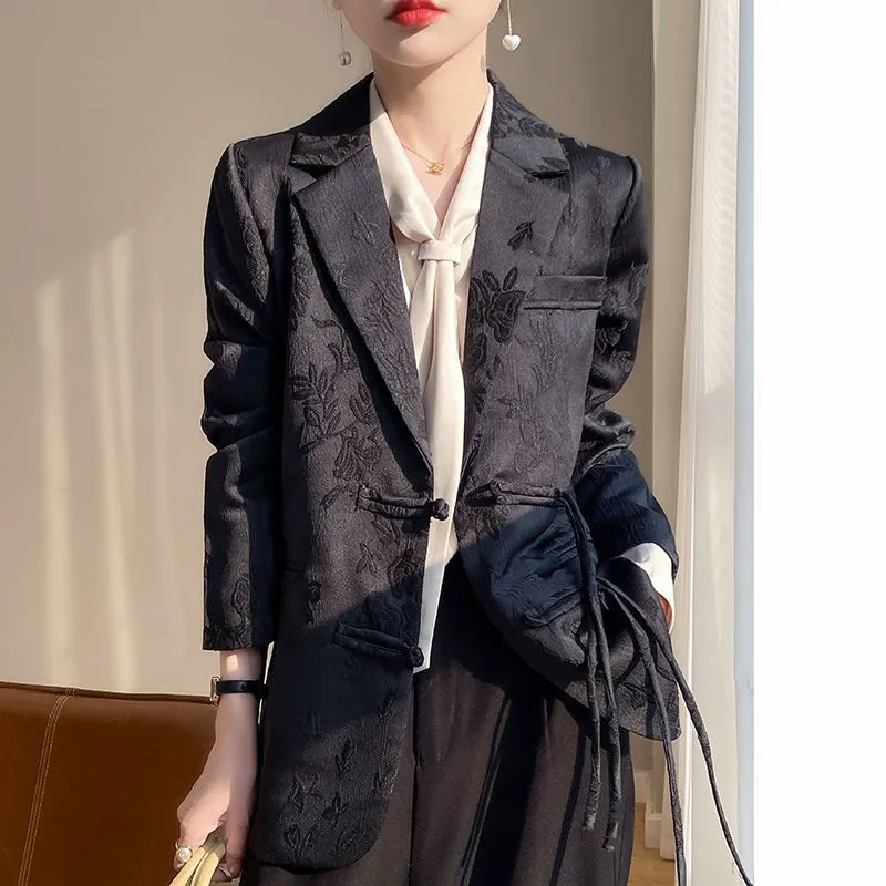 Women's White Textured Blazer  - Women Formal Wear Office 评论和价格