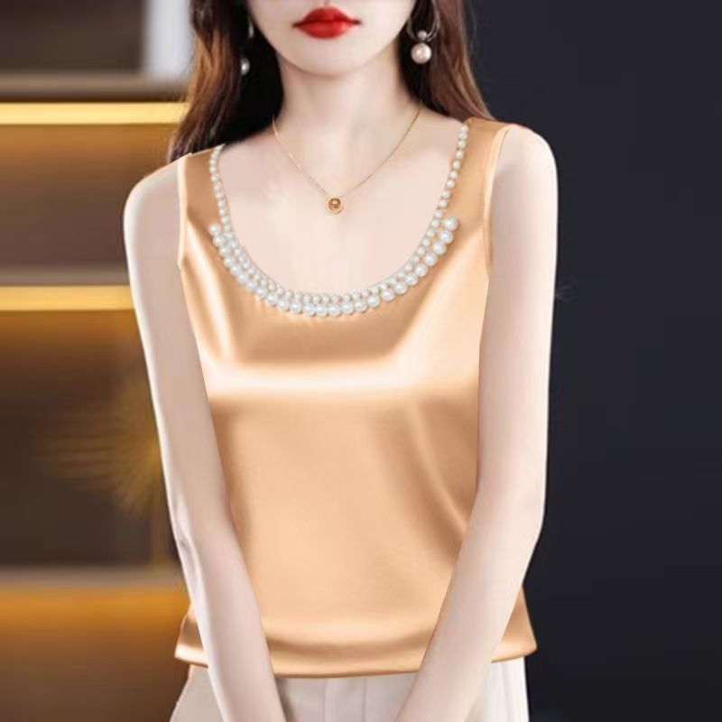 Solid Satin Silk Camisole Crop - Silk Camisole Work 评论和价格