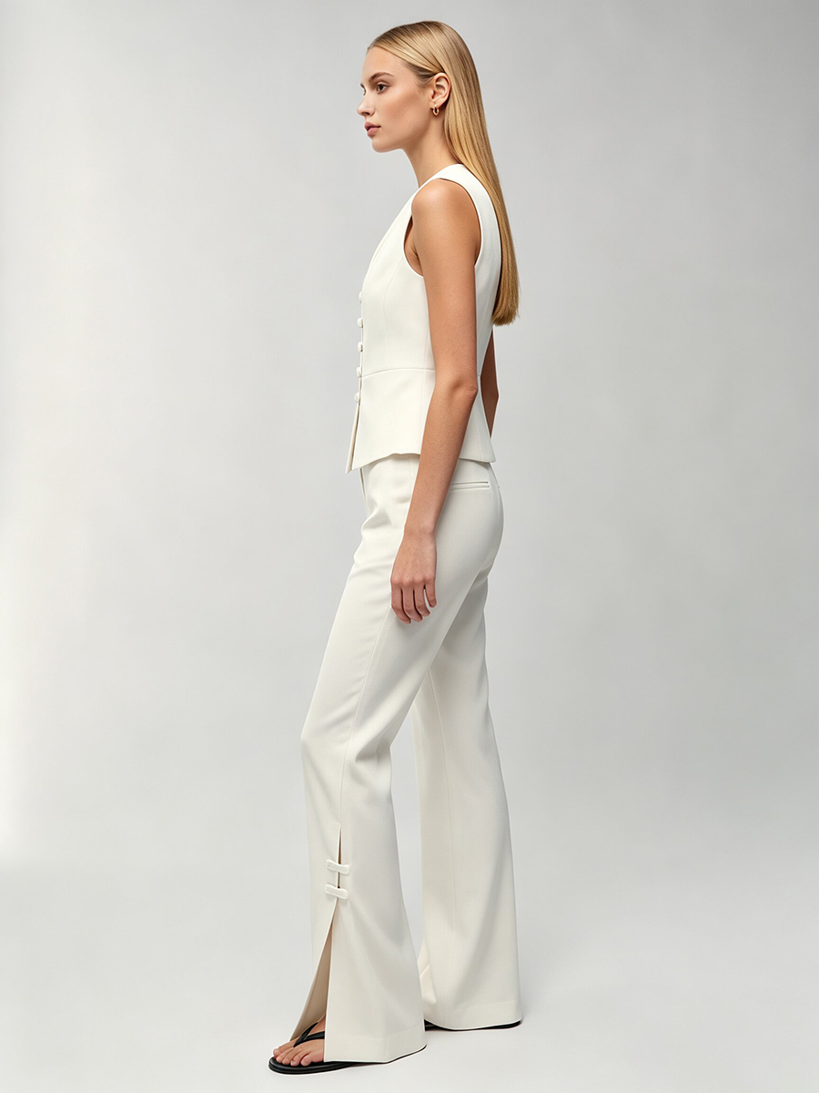 LIMO Women White Chinese Frog  - Female Formal Wear 评论和价格
