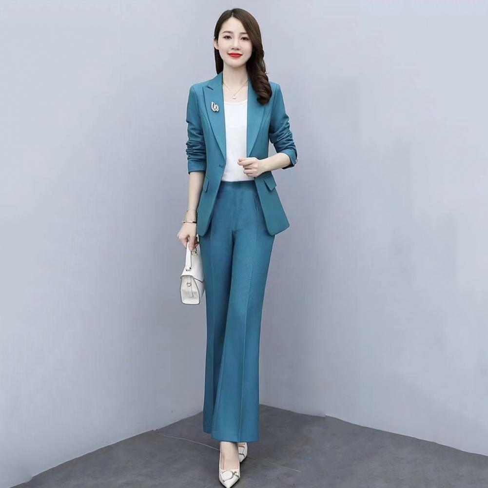 2 Pcs/Set Lady Formal Coat Pan - Women Formal Wear Office 评论和价格