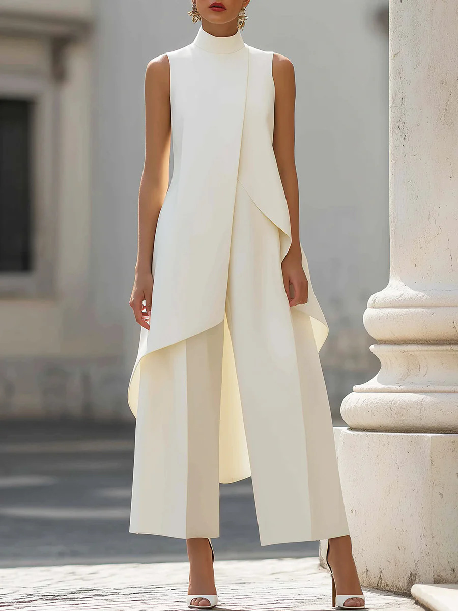 Women's Solid Color Two Piece  - Female Formal Wear 评论和价格