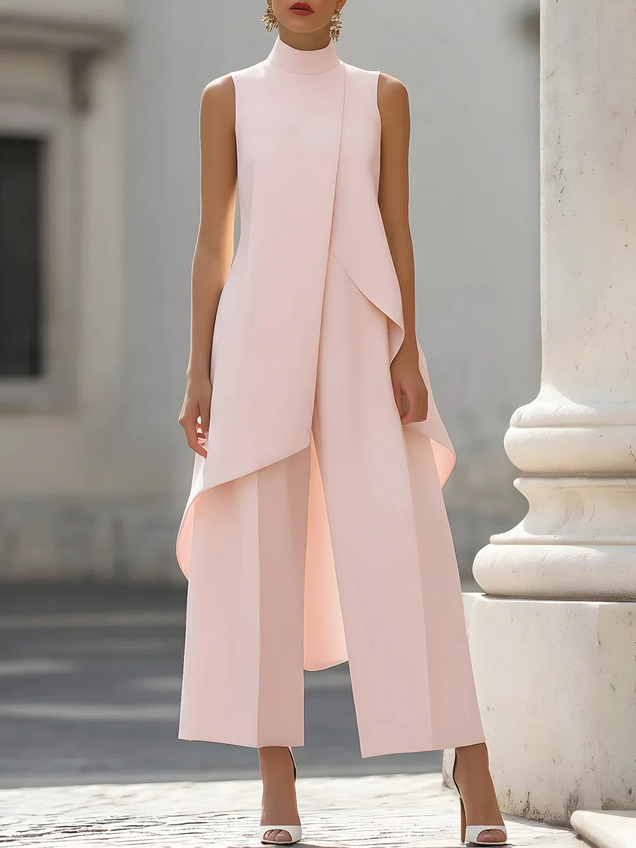 Women's Solid Color Two Piece  - Female Formal Wear 评论和价格