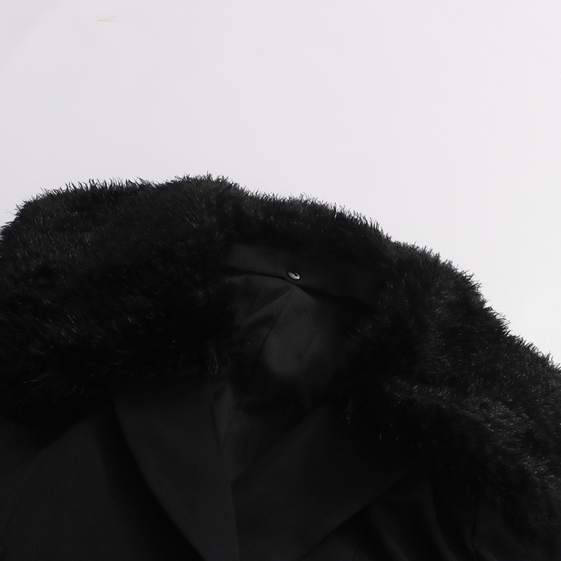 Fur Women Coat Windbreaker Bel - Women Formal Wear Belt 评论和价格